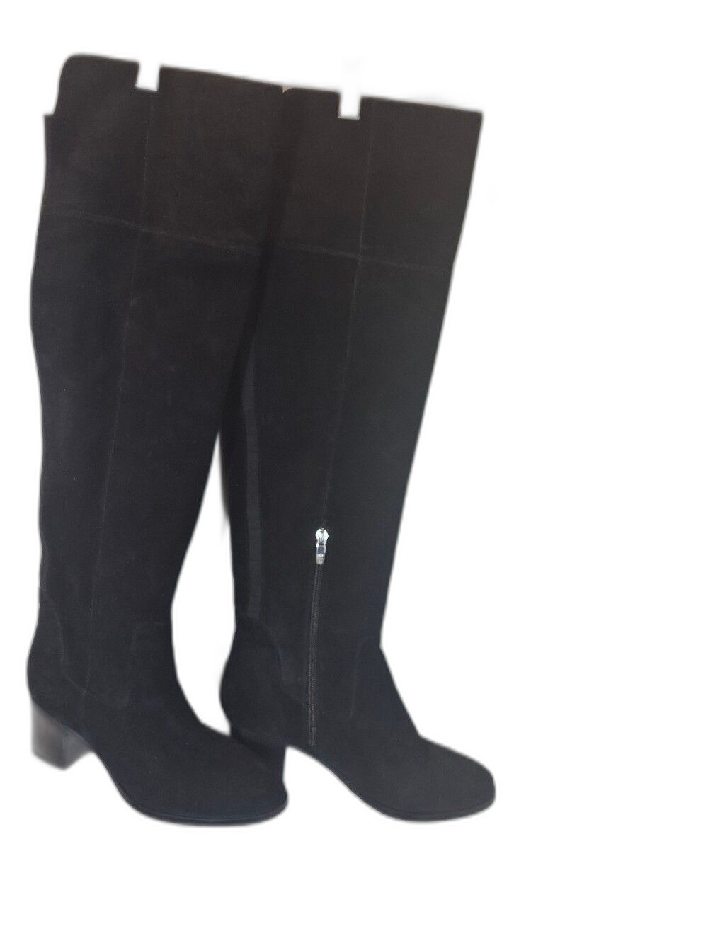 New Marc Fisher Black Over-the-Knee Suede Boots - 8